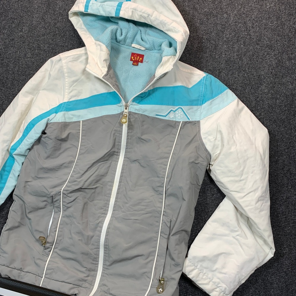 Tilt Snow Ski Jacket Womens S Blue Grey Y2K Gorpcore Hooded Water Resistant